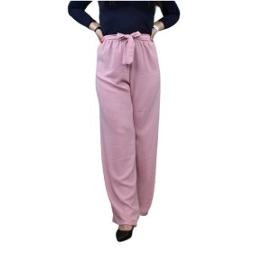 Kényelmes, elegáns, masnis női nadrág – Púder