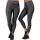 Plus size alakformáló  bőrhatású leggings – Fekete