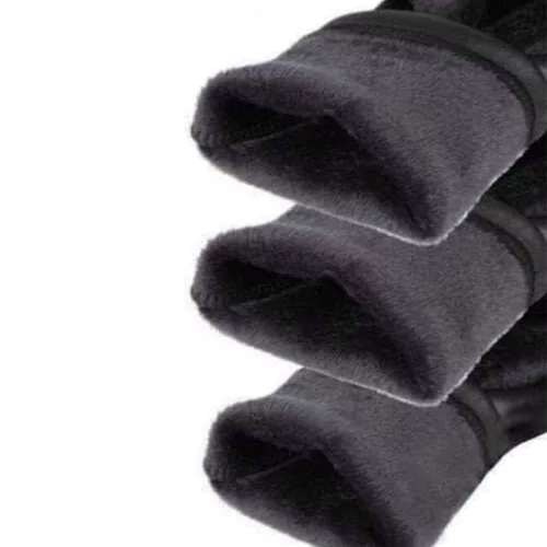 Plus size bőrhatású bélelt leggings – Fekete