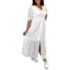 Karla fehér madeira maxi ruha
