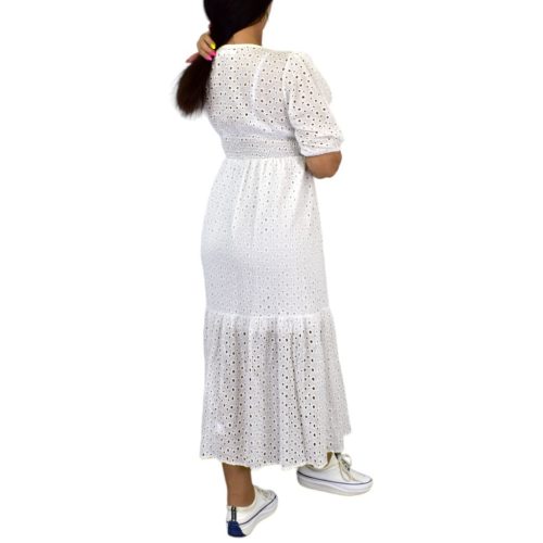 Karla fehér madeira maxi ruha