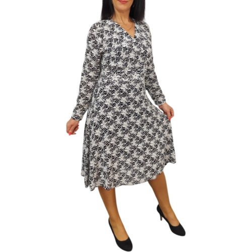 Diana fehér horgolt mintás női ruha