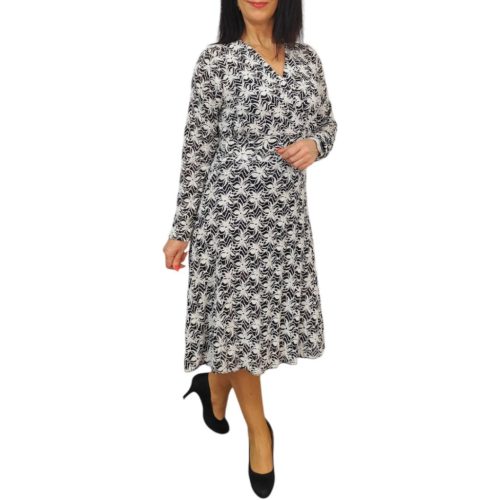 Diana fehér horgolt mintás női ruha