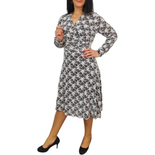 Diana fehér horgolt mintás női ruha