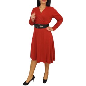 Diana piros csillogó alkalmi női ruha