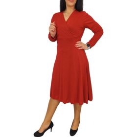 Diana piros csillogó alkalmi női ruha