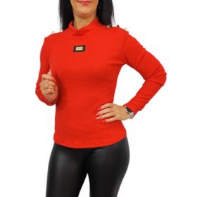 Classic magasított nyakú felső – Piros