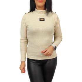 Classic magasított nyakú felső – Bézs