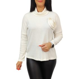 Vali magasított nyakú fehér felső