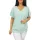 Big plus size V-nyakú madeira mintás felső - menta