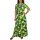 Bella V-nyakú maxi ruha- Citruskert