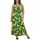 Barby V-nyakú maxi ruha- Citruskert