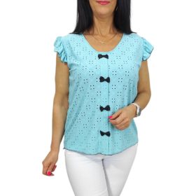 Dorka madeira mintás lezser aljú felső- menta