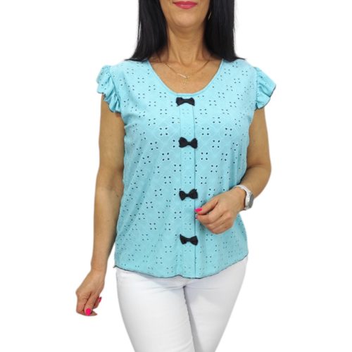 Dorka madeira mintás lezser aljú felső- menta