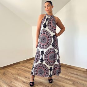 Kathy mandala mintás maxi ruha
