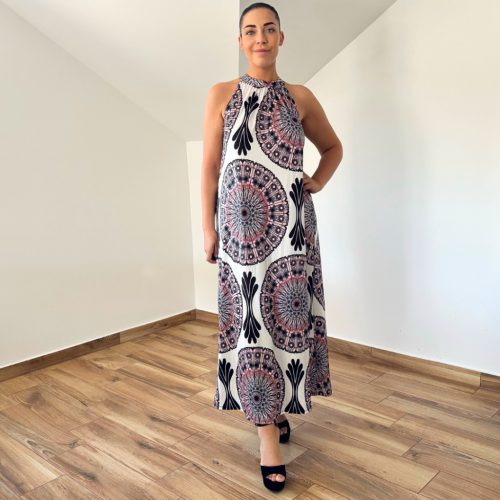 Kathy mandala mintás maxi ruha