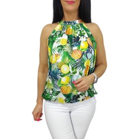 Lana ujjatlan felső- ananász mintás