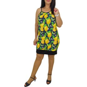 Lina pántos midi ruha – Citrommintás