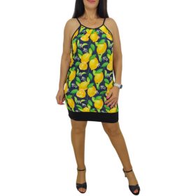 Lina pántos midi ruha – Citrommintás