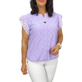 Merci madeira mintás felső - lila