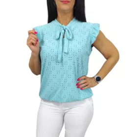 Orsi madeira mintás női felső – Menta