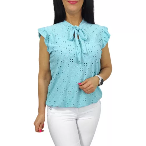 Orsi madeira mintás női felső – Menta