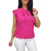 Orsi madeira mintás női felső – Pink