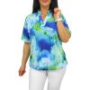 Fiorella plus size felső- égkék mintás