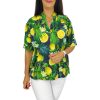 Fiorella plus size felső- Citrus mintás
