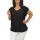 Szelli Plus size V-nyakú felső - fekete madeira mintás