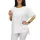 Yuri plus size madeira mintás felső - fehér