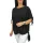 Yuri plus size madeira mintás felső - fekete