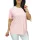 Yuri plus size madeira mintás felső - babarózsaszín
