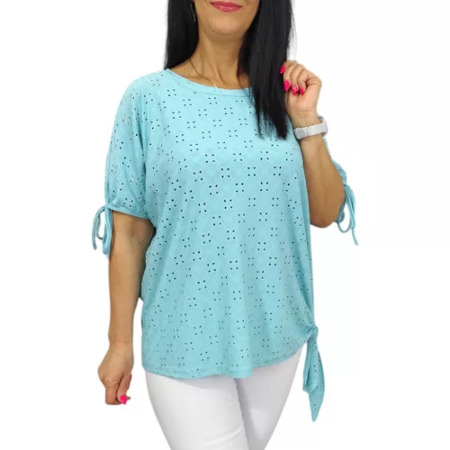 Yuri plus size madeira mintás felső - menta