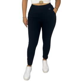 Melina farmernadrág dísszel- fekete S/M