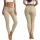 Plus size push-up skinny farmernadrág - bézs