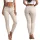 Alakformáló push-up skinny farmernadrág - világosbézs