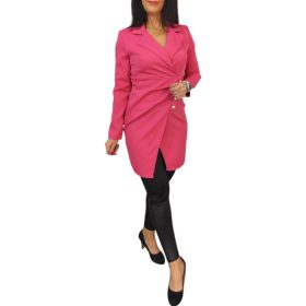 Diorin zakóhatású díszgombos ingtunika – Pink