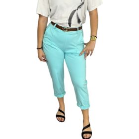 Tia zsebes öves menta női nadrág - 2-es 