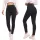 Magas derekú push-up skinny farmernadrág gumis derékrésszel - fekete