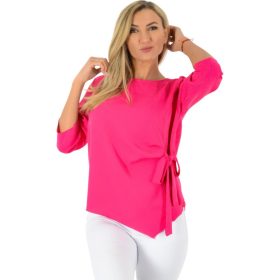 Muszlin oldalt megkötős felső – Korall