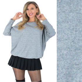   Pihe-puha csillámos, aszimmetrikus, gumis aljú felső – Ezüst