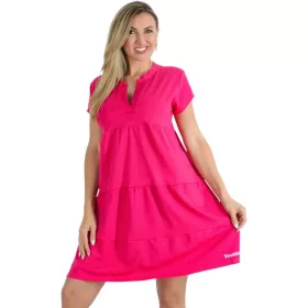 Ingnyakú A-vonalú pamut fagyiruha - pink