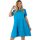 Yesstory Plus size kereknyakú pamut fagyiruha- capri kék