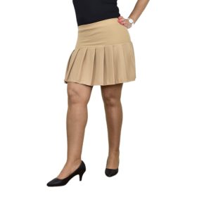 Midi fodros szoknya, barna