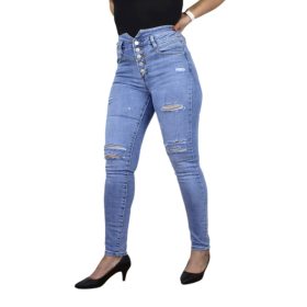 Re-Dress szaggatott farmernadrág – Világoskék